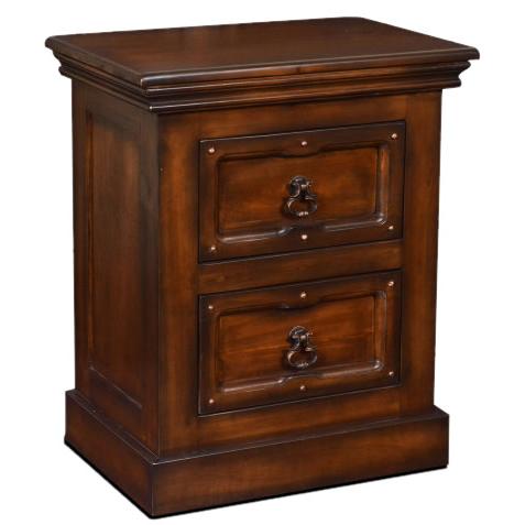 Horizon Home Furniture Mandalay 2-Drawer Nightstand H4505-350-BRN IMAGE 1