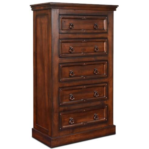 Horizon Home Furniture Mandalay 5-Drawer Chest H4505-330-BRN IMAGE 1