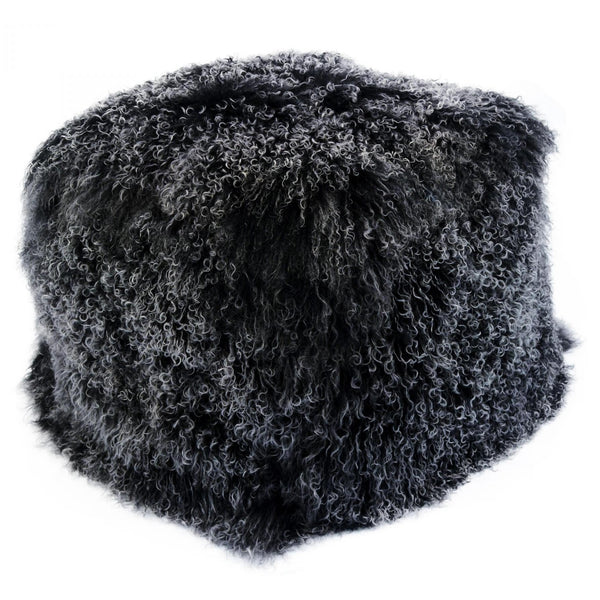 Moe's Home Collection Lamb Fur Ottoman XU-1009-02 IMAGE 1