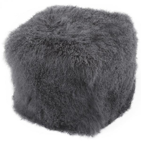 Moe's Home Collection Lamb Fur Ottoman XU-1009-07 IMAGE 1