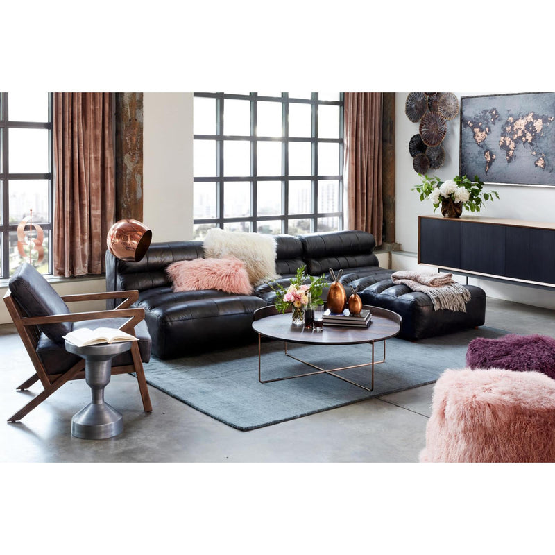 Moe's Home Collection Lamb Fur Ottoman XU-1009-33 IMAGE 4