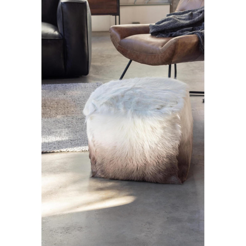 Moe's Home Collection Goat Fur Ottoman XU-1010-14 IMAGE 5