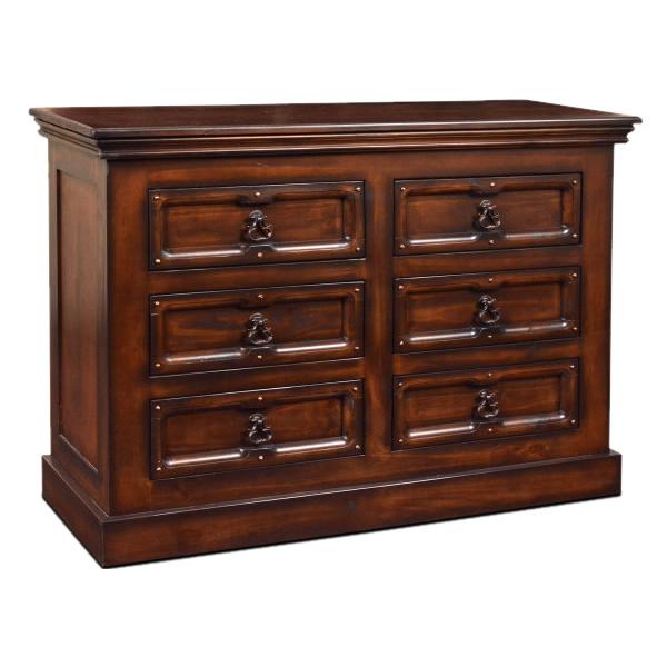 Horizon Home Furniture Mandalay 6-Drawer Chest H4505-340-BRN IMAGE 1