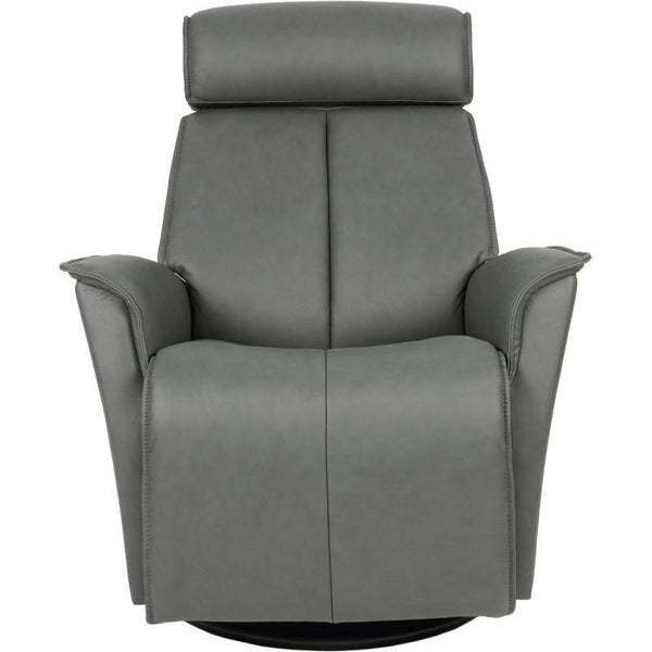 Fjords of Norway Venice Power Swivel Glider Leather Recliner Venice Small Power-SL-227 GREY IMAGE 1