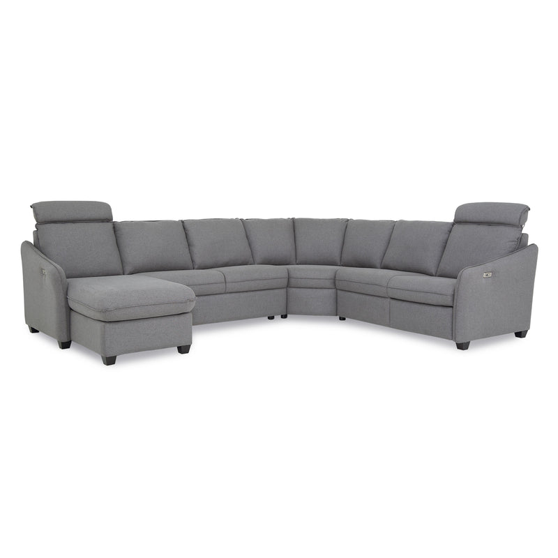 Palliser Ethan Power Reclining Fabric 4 pc Sectional 77012-8P/77012-14/77012-09/77012-C6-HAVEN-IRON IMAGE 1