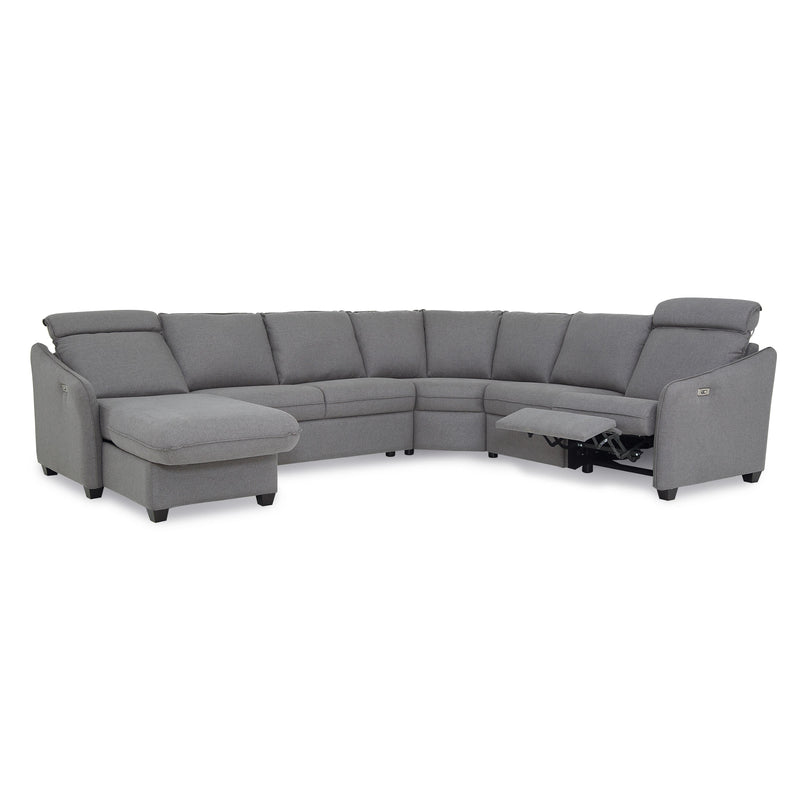 Palliser Ethan Power Reclining Fabric 4 pc Sectional 77012-8P/77012-14/77012-09/77012-C6-HAVEN-IRON IMAGE 4