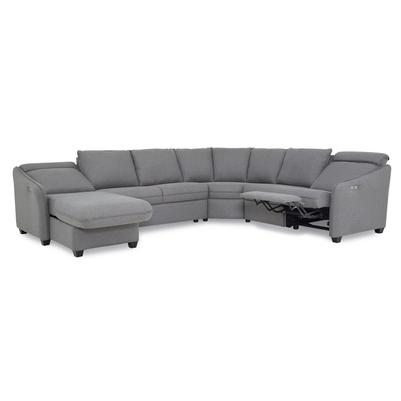 Palliser Ethan Power Reclining Fabric 4 pc Sectional 77012-8P/77012-14/77012-09/77012-C6-HAVEN-IRON IMAGE 5