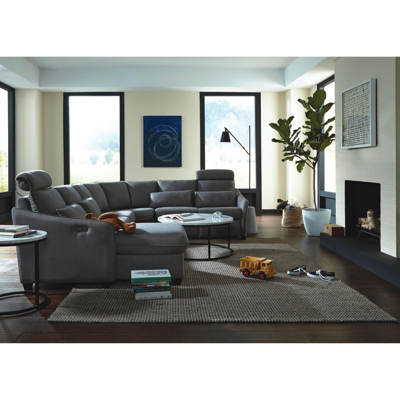 Palliser Ethan Power Reclining Fabric 4 pc Sectional 77012-8P/77012-14/77012-09/77012-C6-HAVEN-IRON IMAGE 6