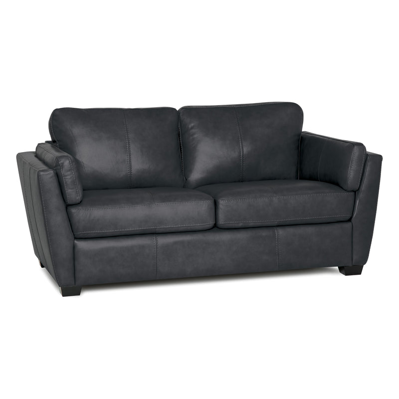 Palliser Burnam Stationary Leather Loveseat Burnam 77889-03 Loveseat - Thunder IMAGE 2