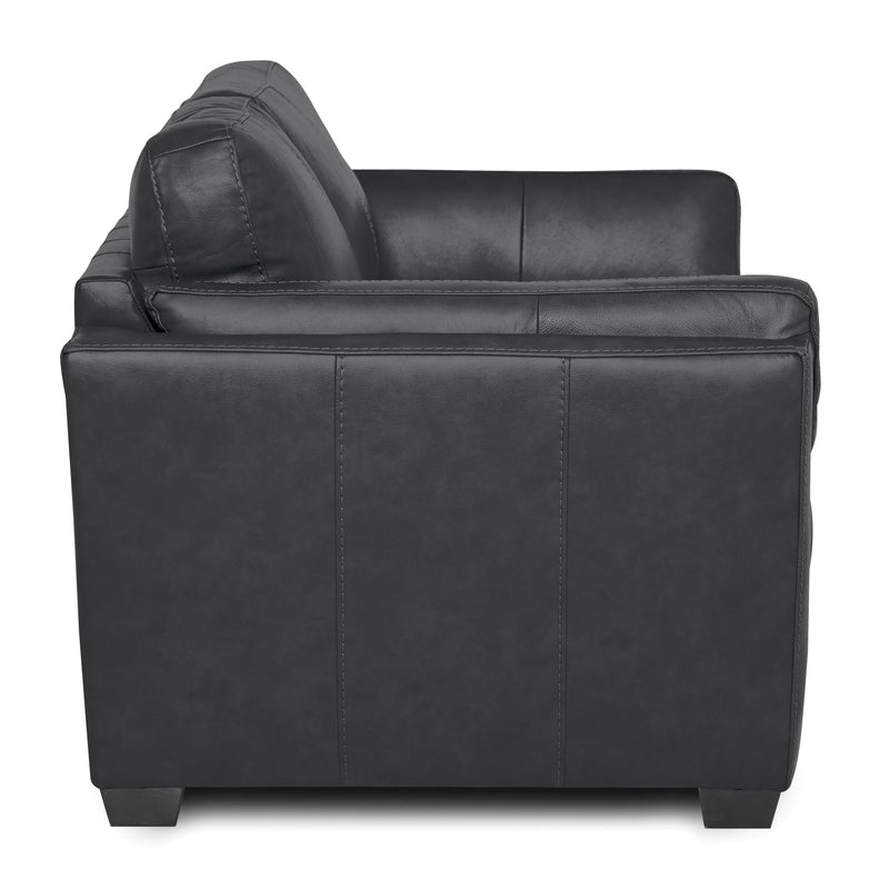 Palliser Burnam Stationary Leather Loveseat Burnam 77889-03 Loveseat - Thunder IMAGE 3