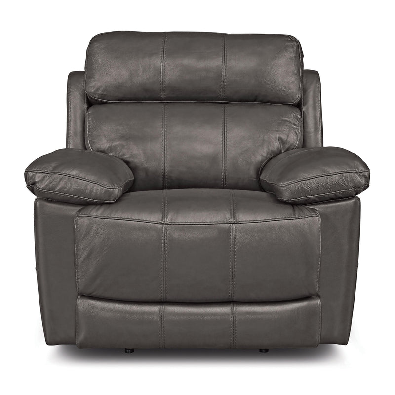 Palliser Finley Leather Recliner with Wall Recline Finley 41134-35 Chair Wallhugger Recliner - Slate IMAGE 1