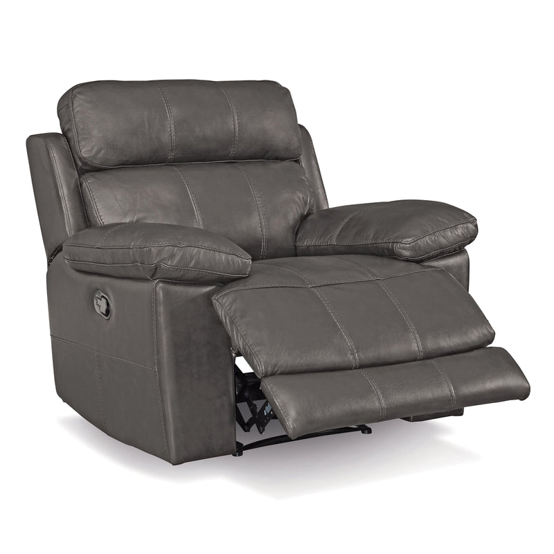 Palliser Finley Leather Recliner with Wall Recline Finley 41134-35 Chair Wallhugger Recliner - Slate IMAGE 3