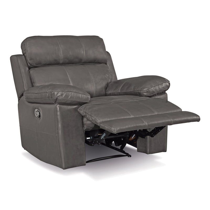 Palliser Finley Leather Recliner with Wall Recline Finley 41134-35 Chair Wallhugger Recliner - Slate IMAGE 4