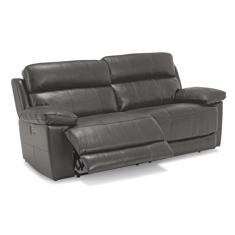 Palliser Finley Reclining Leather Sofa Finley 41134-75 Sofa Recliner - Slate IMAGE 3