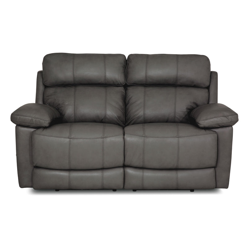 Palliser Finley Power Reclining Leather Loveseat Finley 41134-63 Loveseat Power Recliner - Slate IMAGE 1