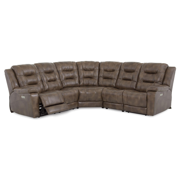 Palliser Leighton Power Reclining Leather 5 pc Sectional 41063-L2/41063-L3/41063-9X/41063-10/41063-L1-ALFRESCO-TOREADOR IMAGE 1