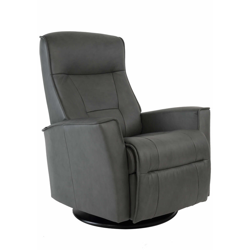 Fjords of Norway Harstad Leather Recliner Harstad Recliner - Grey IMAGE 1