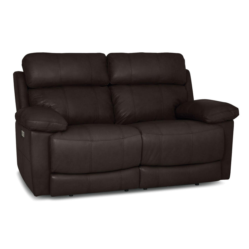 Palliser Finley Power Reclining Leather Loveseat Finley 41134-63 Loveseat Power Recliner - Chocolate IMAGE 1