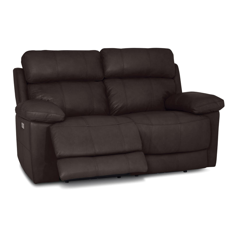 Palliser Finley Power Reclining Leather Loveseat Finley 41134-63 Loveseat Power Recliner - Chocolate IMAGE 2