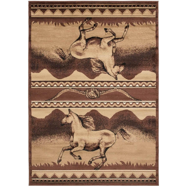 Persian Weavers Rugs Rectangle LODGE-373 Rug 8x10 IMAGE 1