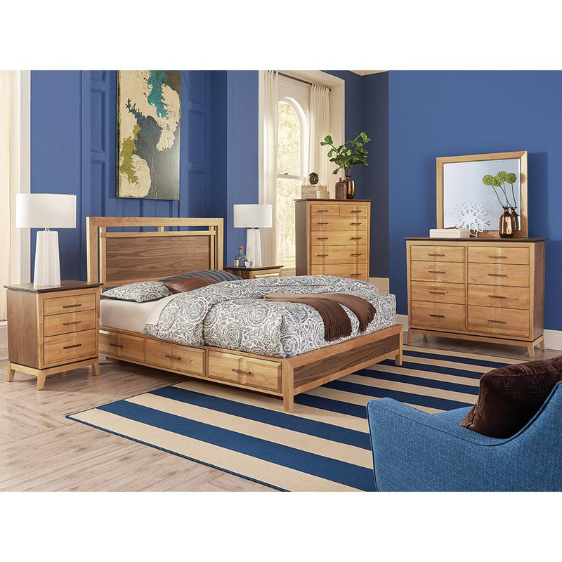 Whittier Wood Addison King Panel Bed with Storage 2022DUET IMAGE 2