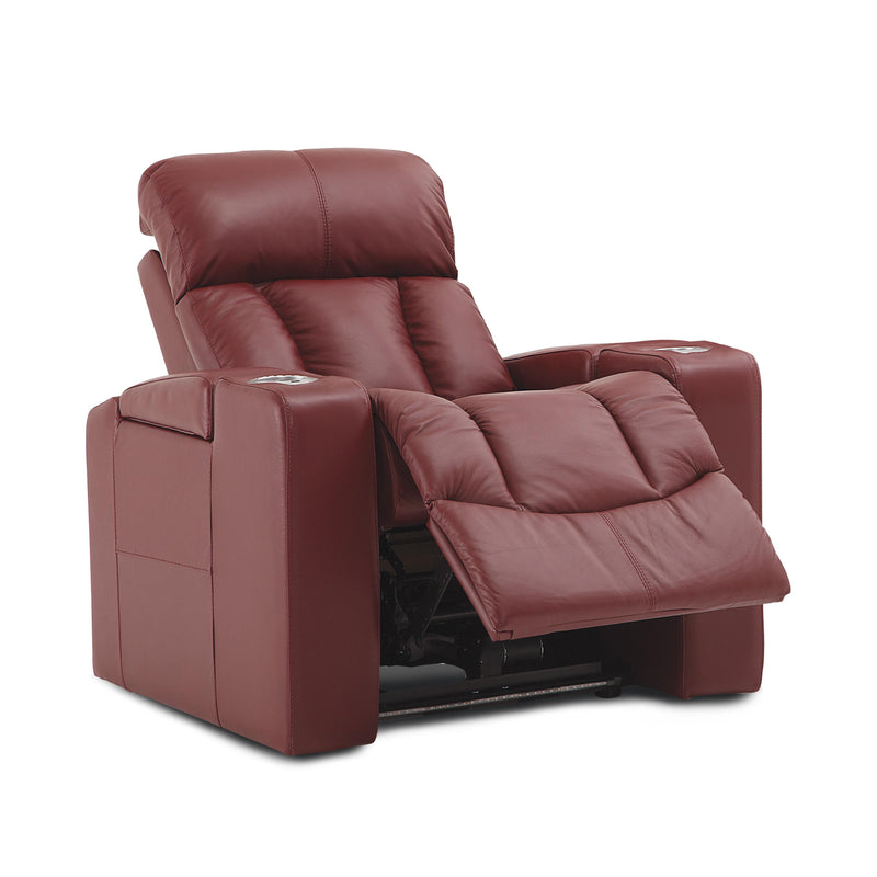 Palliser Paragon Leather 1-Seat Home Theatre Seating 41417-1E-BRONCO-CERISE IMAGE 2