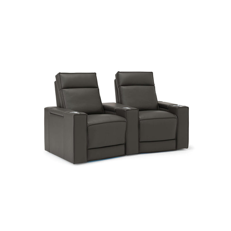 Palliser Ace Leather 2-Seat Home Theatre Seating 41472-5L/41472-3L-BALI-RAINSTORM IMAGE 1