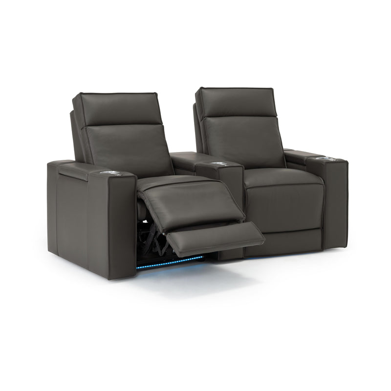 Palliser Ace Leather 2-Seat Home Theatre Seating 41472-5L/41472-3L-BALI-RAINSTORM IMAGE 3