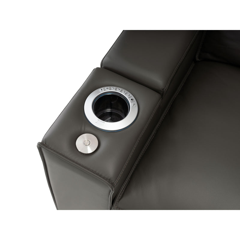 Palliser Ace Leather 2-Seat Home Theatre Seating 41472-5L/41472-3L-BALI-RAINSTORM IMAGE 4