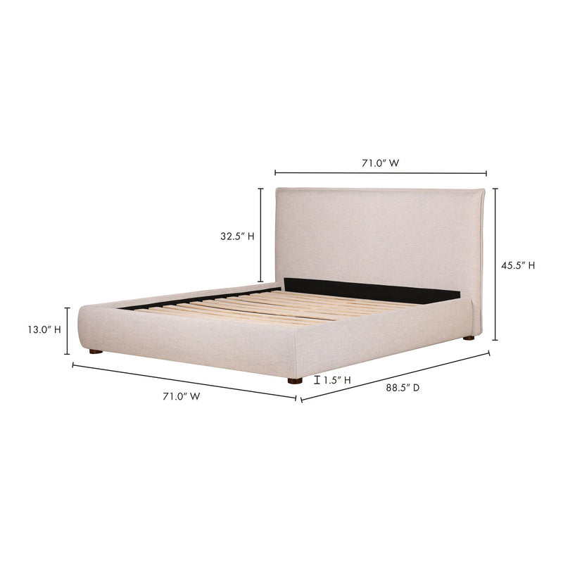 Moe's Home Collection Luzon King Upholstered Platform Bed RN-1130-40 IMAGE 10