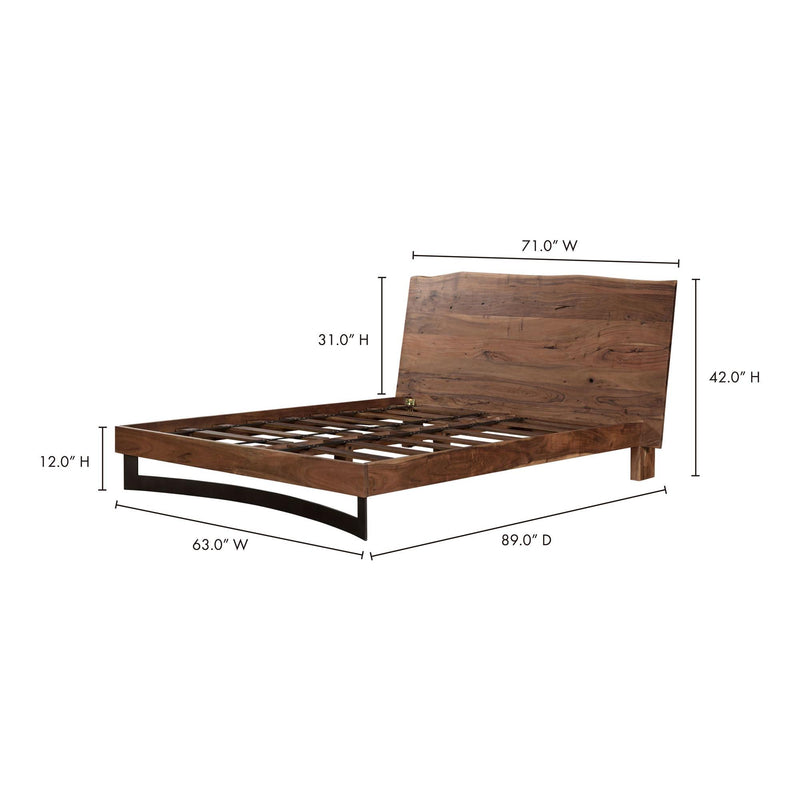 Moe's Home Collection Bent Queen Platform Bed VE-1087-03 IMAGE 4