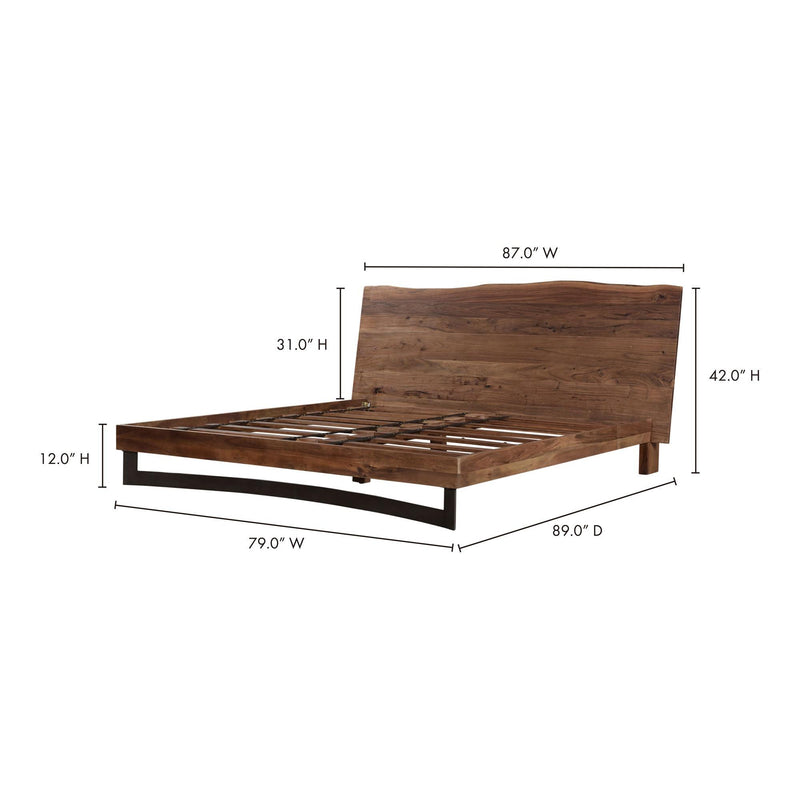 Moe's Home Collection Bent King Platform Bed VE-1088-03 IMAGE 5