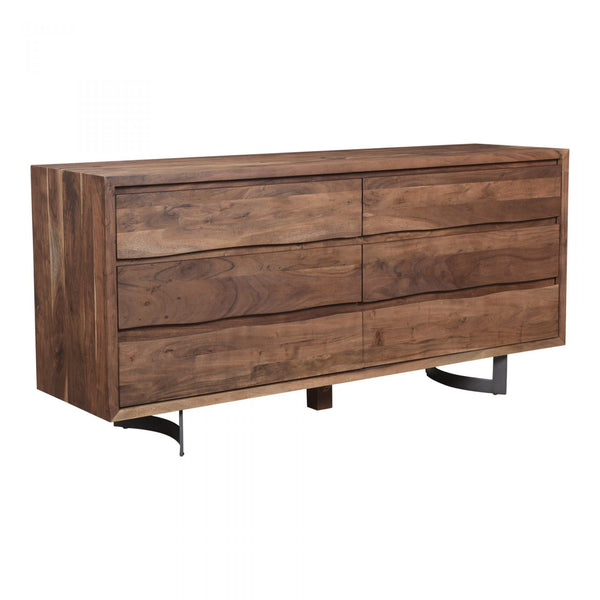 Moe's Home Collection Bent 6-Drawer Dresser VE-1097-03 IMAGE 1