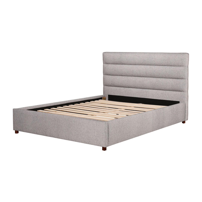 Moe's Home Collection Takio Queen Upholstered Panel Bed RN-1139-29 IMAGE 3