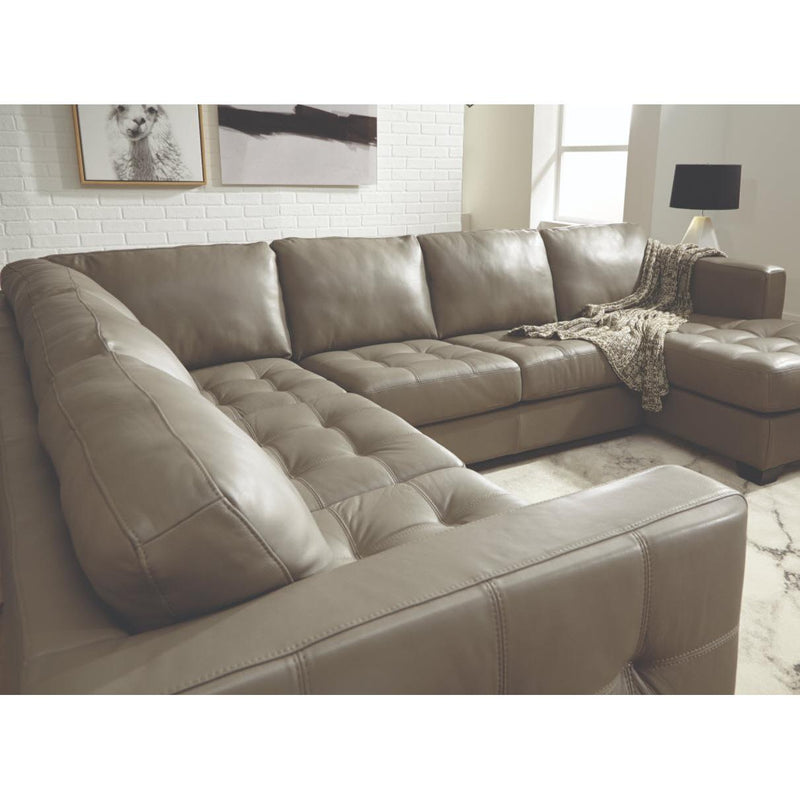 Palliser Barrett Leather 3 pc Sectional 77558-14/77558-15/77558-39-ALLEGRO-CHROME IMAGE 2