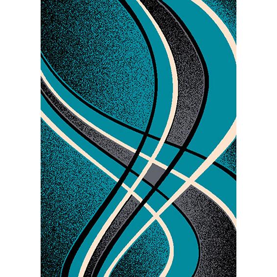 Persian Weavers Rugs Rectangle Contempo CONTEMPO-42 5'x7' Rug - Turquoise IMAGE 1