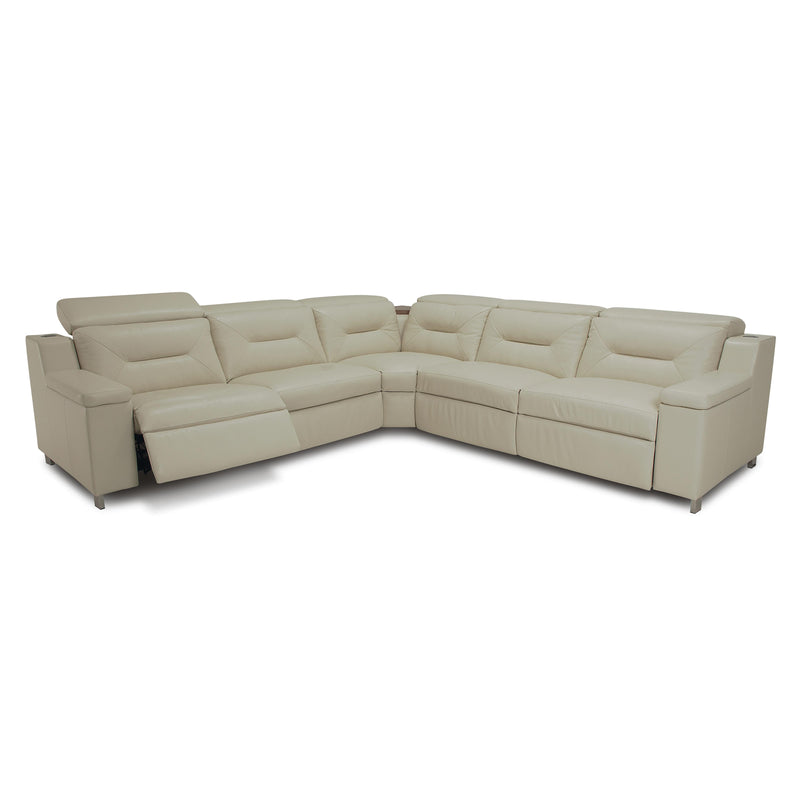 Palliser Apex Power Reclining Leather 3 pc Sectional 44008-7W/44008-1L/44008-6W-REIN-PARCHMENT IMAGE 2