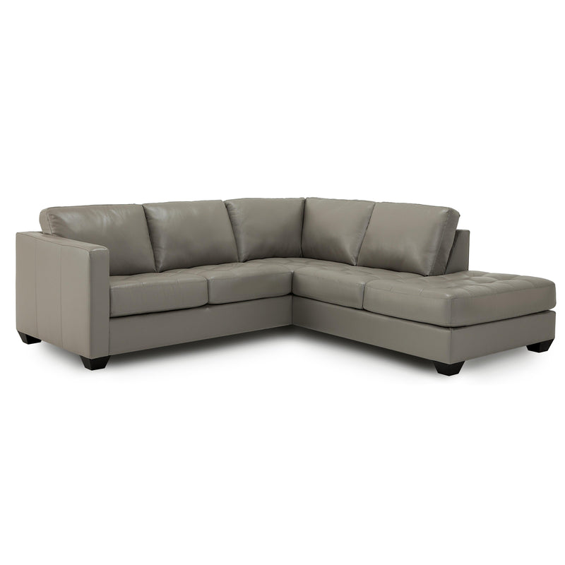 Palliser Kati Leather 2 pc Sectional 77341-07/77341-35-VALENCIA-ALLOY IMAGE 1