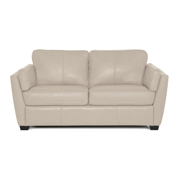 Palliser Burnam Stationary Leather Loveseat Burnam 77889-03 Loveseat - Pearl IMAGE 1