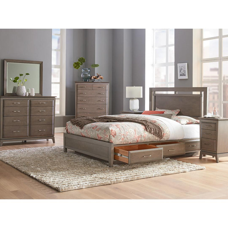 Whittier Wood Ellison King Panel Bed with Storage 2222AST IMAGE 2