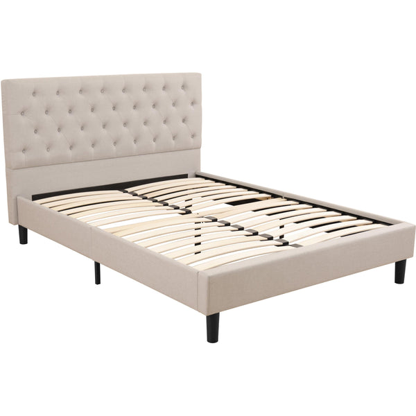 Primo International Griffintown Queen Upholstered Platform Bed B3711LIGR0XB5Q IMAGE 1