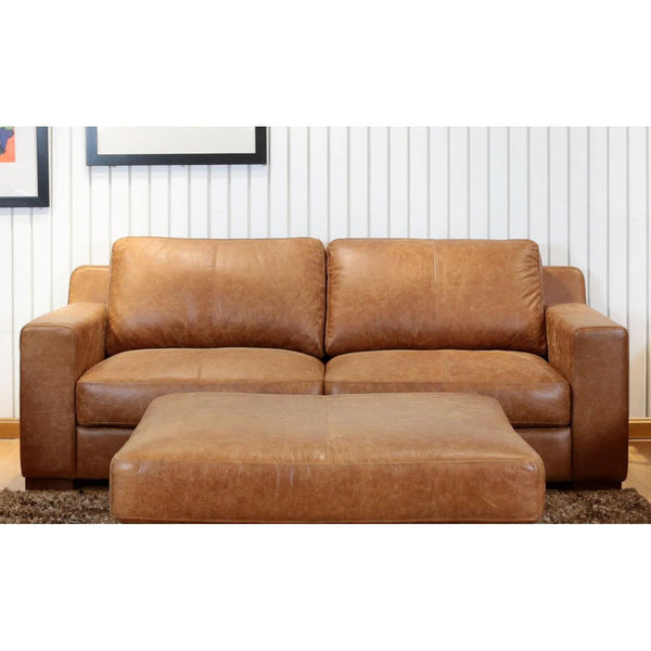 Primo International Bowen Stationary Leather Sofa U798107312STSL IMAGE 1