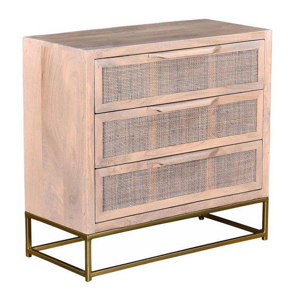 Primo International 3-Drawer Chest BE0159-1-WODNAT-3RNDC IMAGE 1