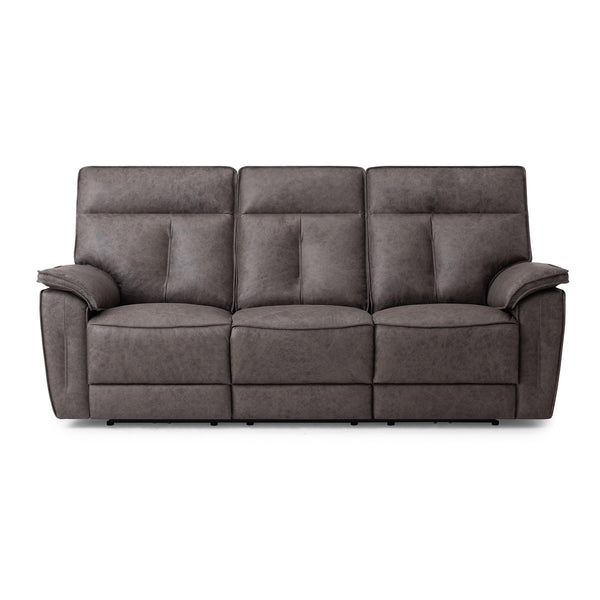 Palliser Oakley Power Reclining Leather Sofa 41187-61-PARLOUR-THUNDER IMAGE 1