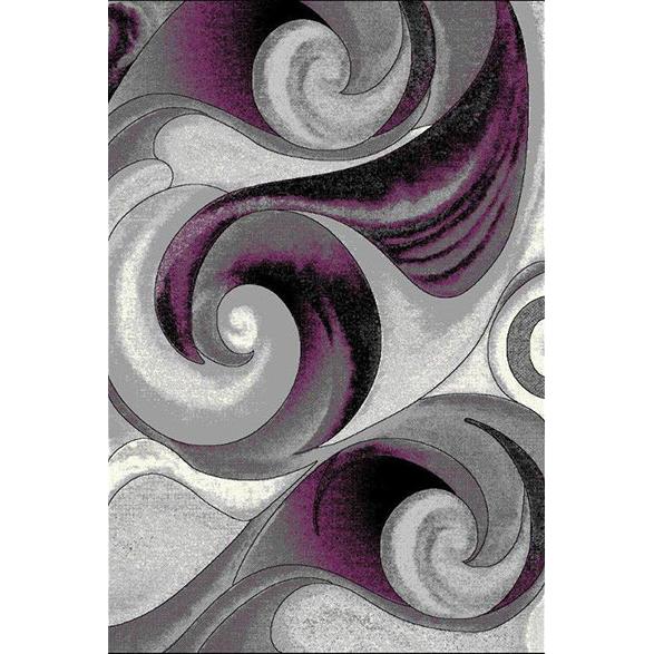 Persian Weavers Rugs Rectangle Davincii DAV-410 5'x7' Rug - Purple IMAGE 1