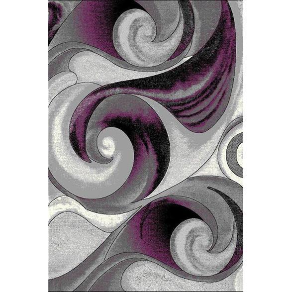 Persian Weavers Rugs Rectangle Davincii DAV-410 2'x7' Rug - Purple IMAGE 1