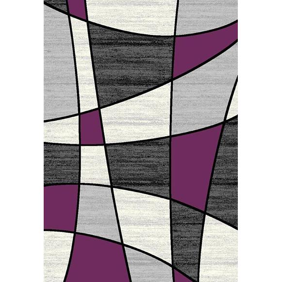 Persian Weavers Rugs Rectangle Davincii DAV-412 5'x7' Rug - Purple IMAGE 1