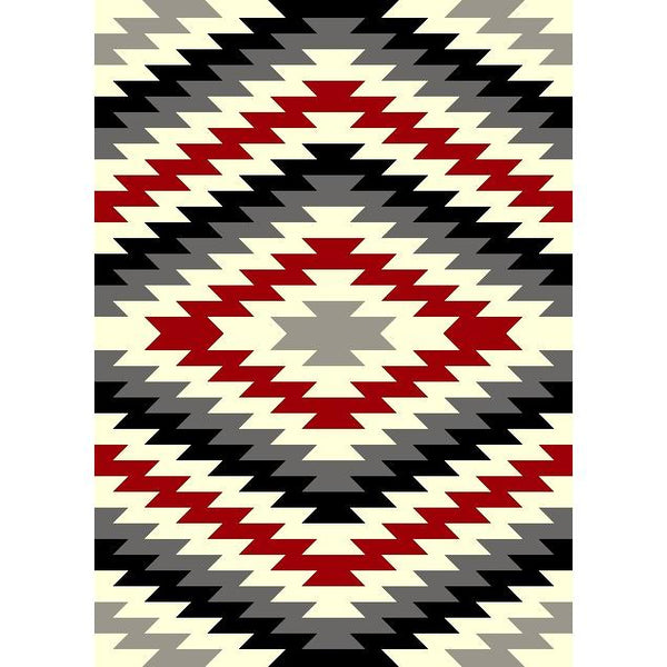 Persian Weavers Rugs Rectangle Ibiza IBZ-177 5'x7' Rug - Red IMAGE 1