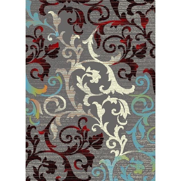 Persian Weavers Rugs Rectangle Ibiza IBZ-181 5'x7' Rug - Grey IMAGE 1