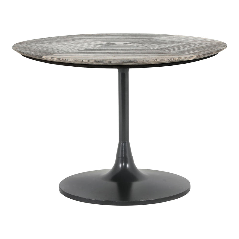 Moe's Home Collection Oval Nyles Dining Table with Marble Top and Pedestal Base GK-1114-37 IMAGE 3